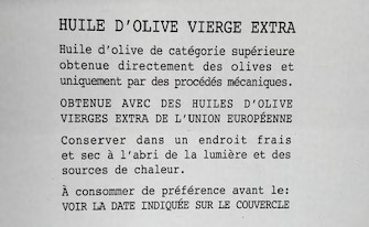 Huile D'Olive Extra Vierge bidon de 3 litres ITALIE